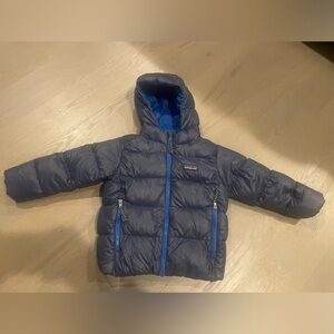 Patagonia Kids Hi-Loft Down Sweater Hoody winter puffer 3T